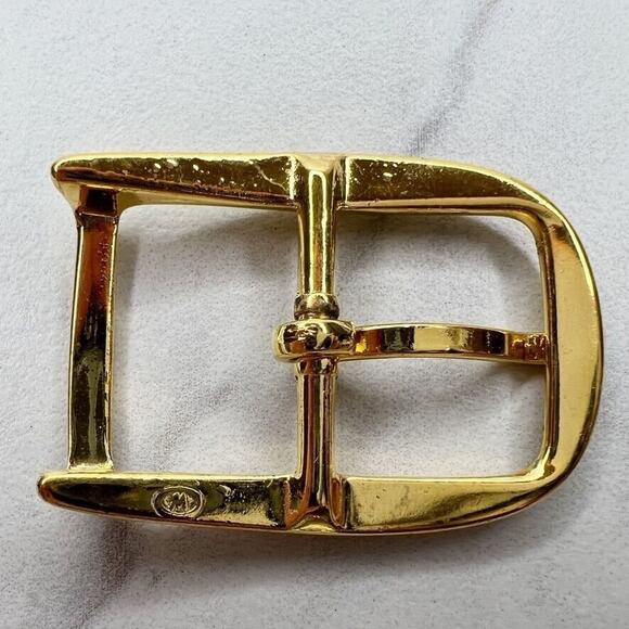 Vintage Gold Tone Simple Basic Belt Buckle for up to 1 Inch Belt - Picture 2 of 9